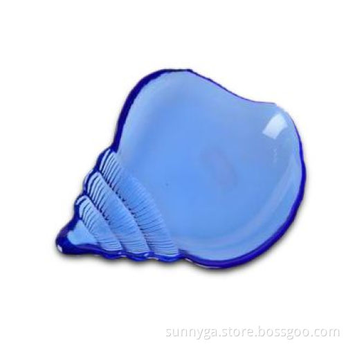 Fashionable Glass Plate with Sea Snail Shape, Various Colors are Available